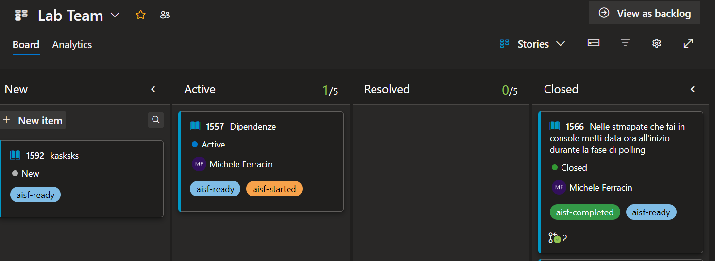 POC di software factory in Azure DevOps